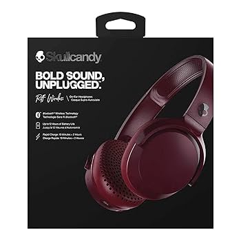 Skullcandy Riff Wireless On-Ear Headphone with Mic (Moab/Red