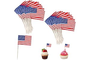 200-Count Mini American Flags on Toothpicks: Independence Day Essentials