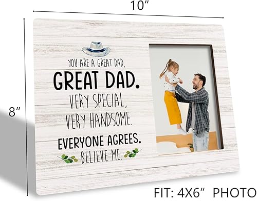 Miniatura 3 de HiLus Marco de fotos para papá, regalo de marco de fotos de madera, regalo especial para papá, regalo de gran papá, regalo de foto para papá, regalo