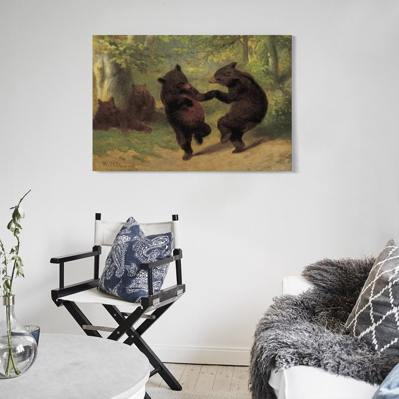 Dancing Bears（ウィリアム ホルブルック ベアード）熊 ポスター canvas3_20b0e1a6-d2a2-4474-