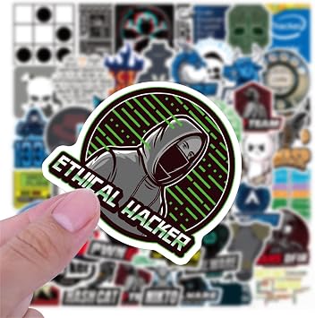 50PCS Hacker Stickers,Cybersecurity Stickers for Laptop | Waterproof Cyber Security Decors for Water Bottle Skateboard Luggage, Gift for Developers, Coders, Programmers