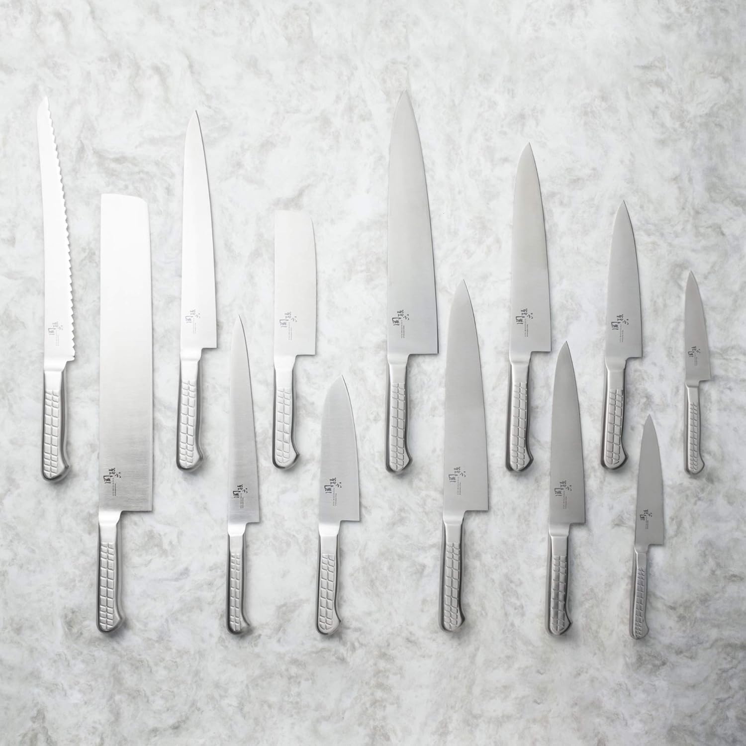 Kai Corporation 093AB5639 Kai Gyutou Knife, All Stainless Steel, 9.4 inches (240 mm), Made in Japan, オールステンレス