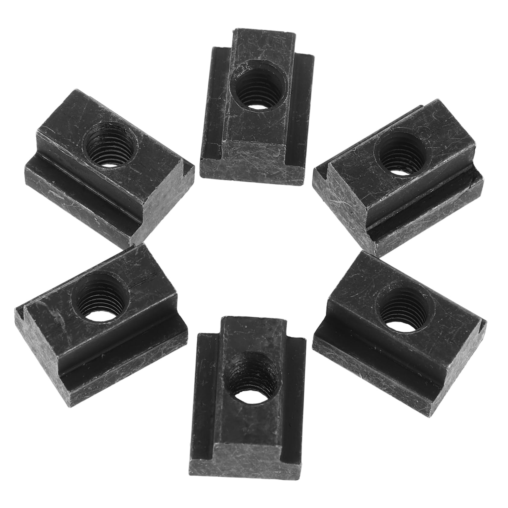 NAMOARLY 6pcs Slot Nuts for Machine Tool Applications High Strength Fastening Hardware Precision Slot Mounting Accessories Easy Install Removal for Versatile Clamping