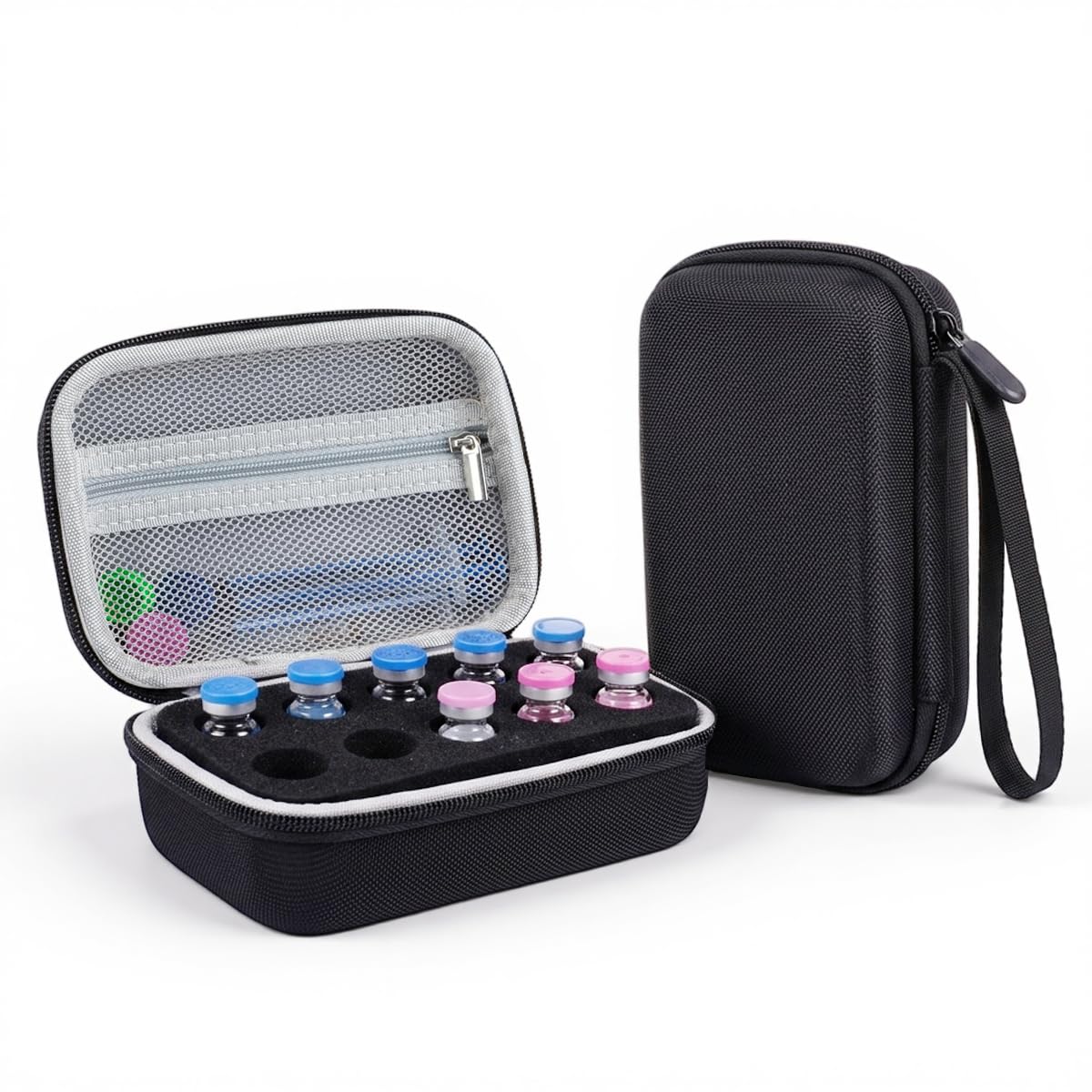 HANNEA® 10 Slots Insulin Vial Protector Case Insulin Vial Organizer Bag for Vials Insulin Carrying Case Fridge Storage Holder for Home Use-image-15