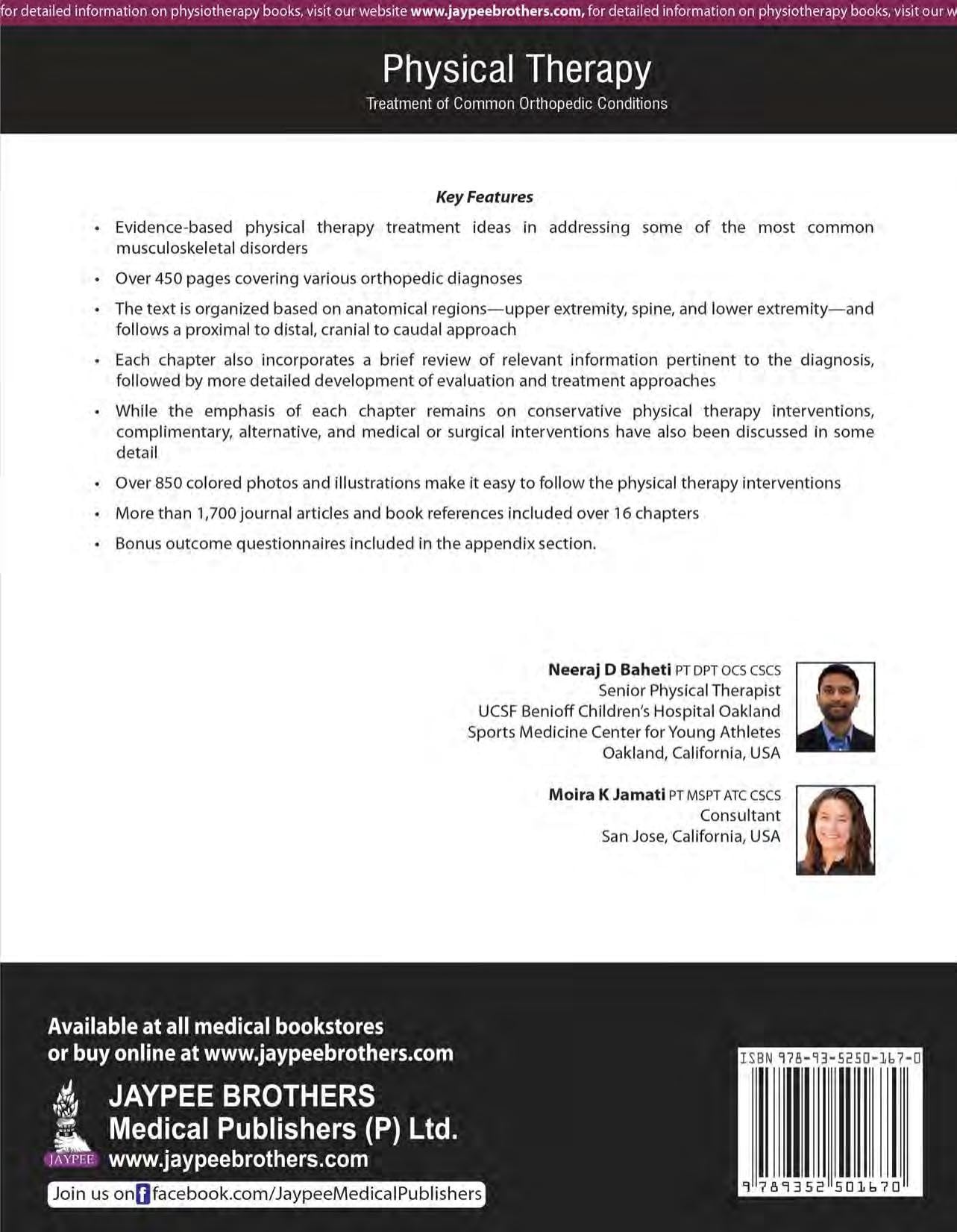Physical Therapy: Treatment of Common Orthopedic Conditions