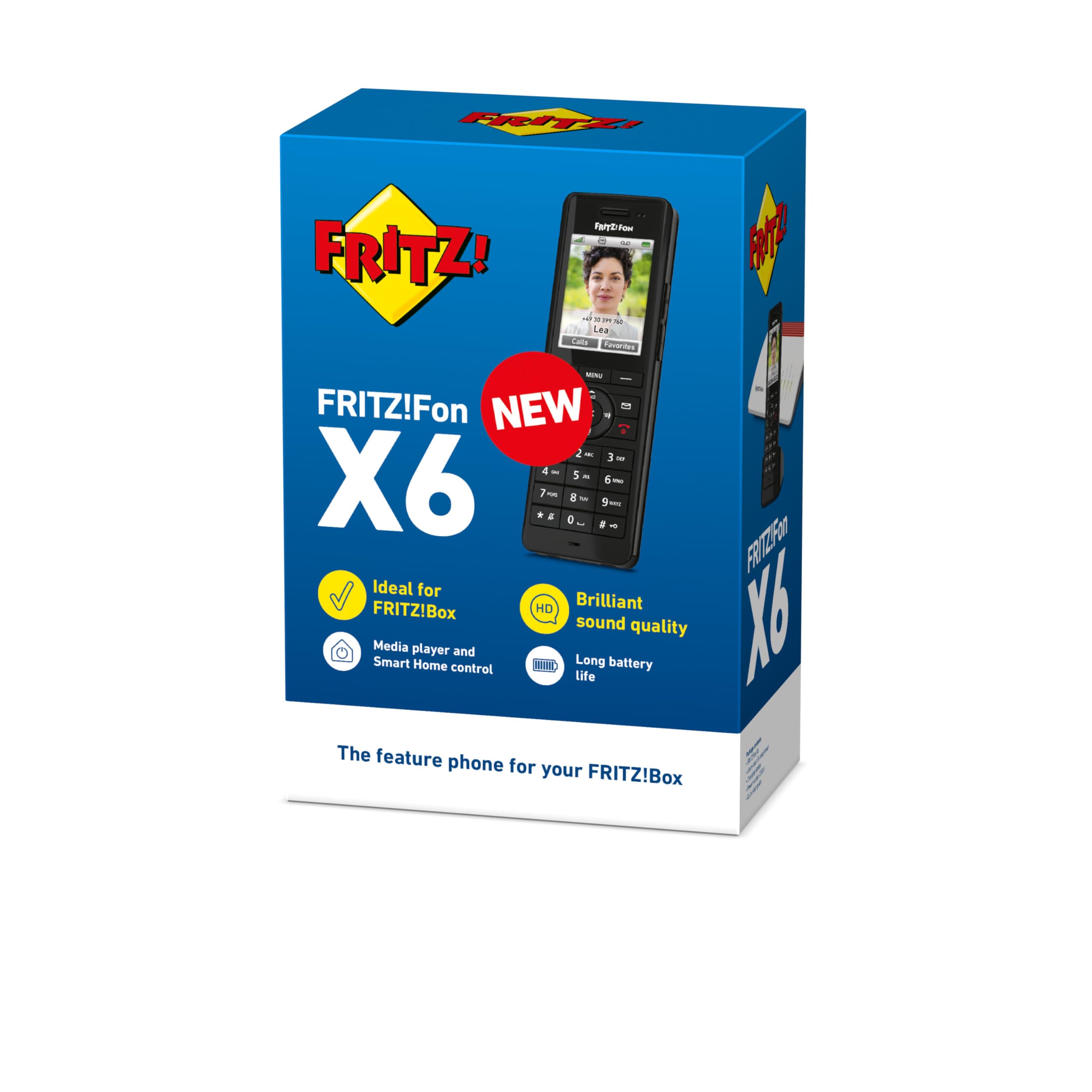AVM FRITZ!Fon X6 White DECT Comfort Phone (High Quality Colour Display, HD Telephony, Full Duplex Hands-Free, Control Of FRITZ!Box Functions), White - View #5