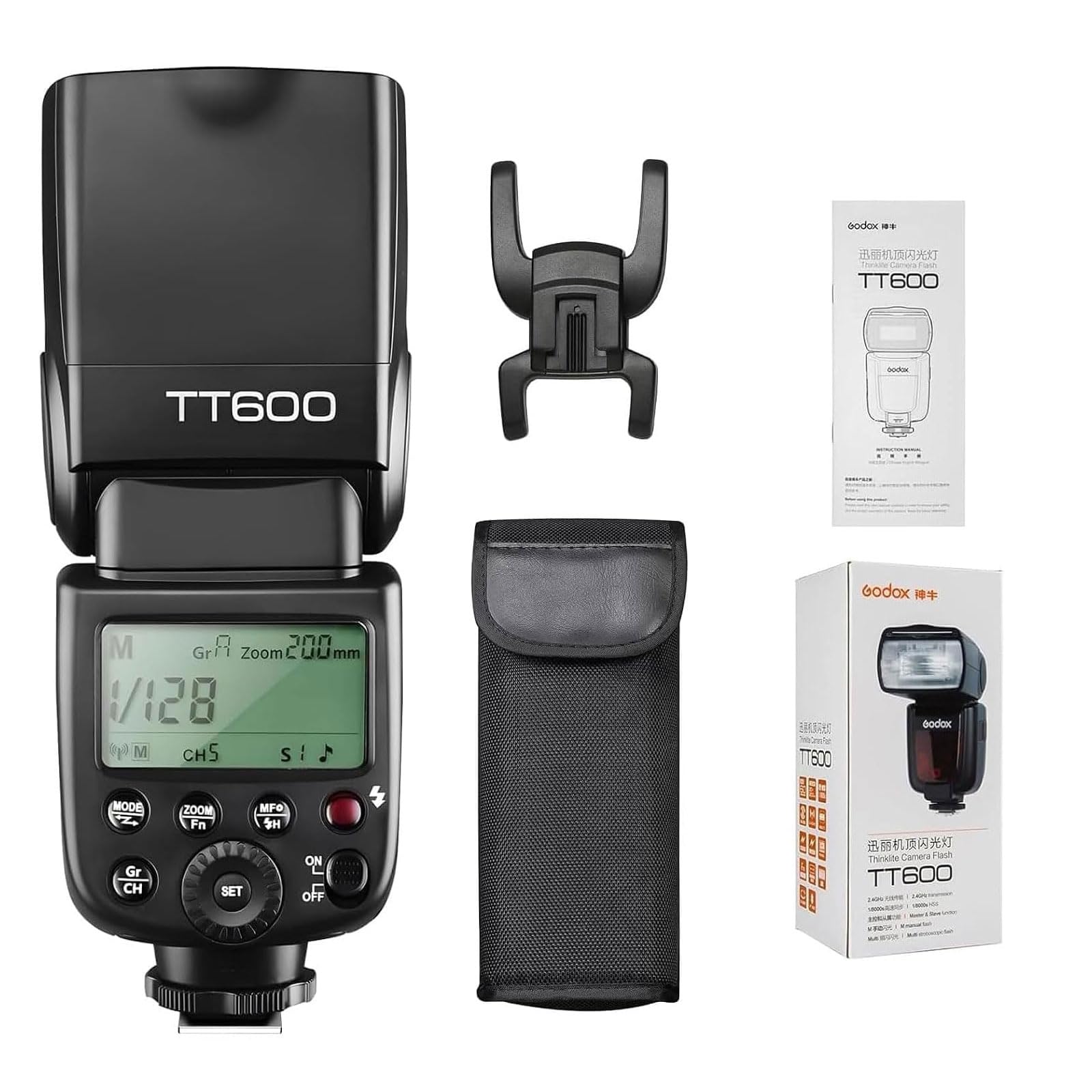 Godox TT600 Thinklite Flash, GN60 2.4G Wireless Camera Flash Speedlite
