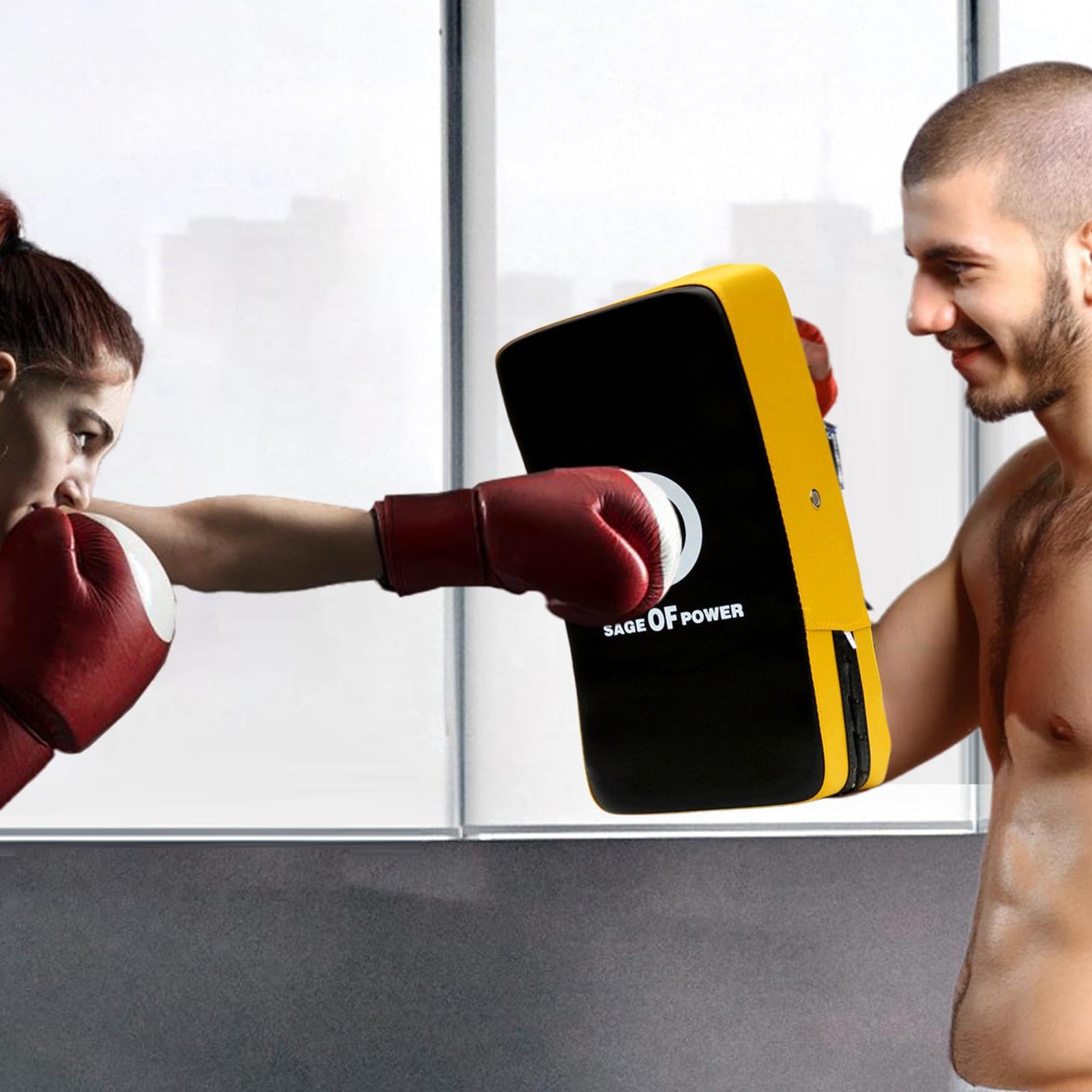 Tampone da boxe | Cuscinetto di blocco curvo per allenamento - Pratici cuscinetti per colpi di karate con presa sicura per Muay Thai, e sparring per principianti, scudo resistente per adulti