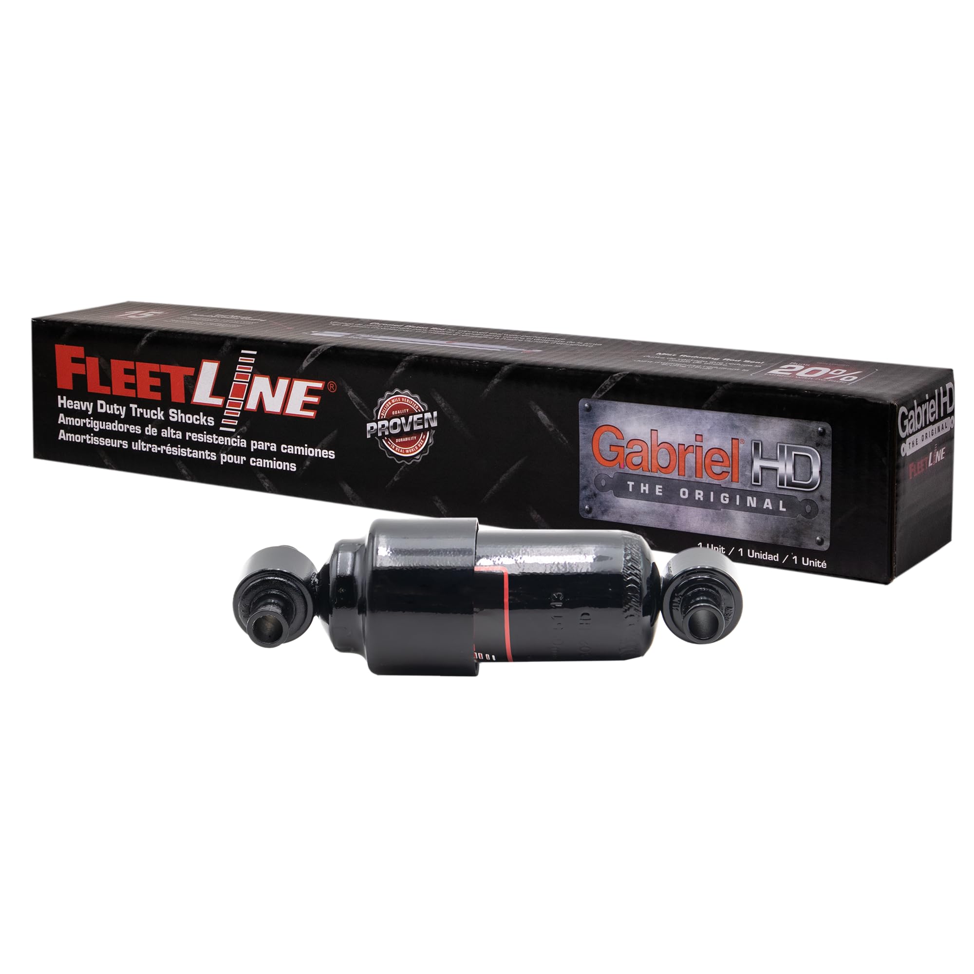 Gabriel 83025 FleetLine HD Truck Cab Shocks Fits Ford; Freightliner; GMC; International; Kenworth; Peterbilt; Sterling Truck OEM# 1202-1043,1202-1044, KWB689