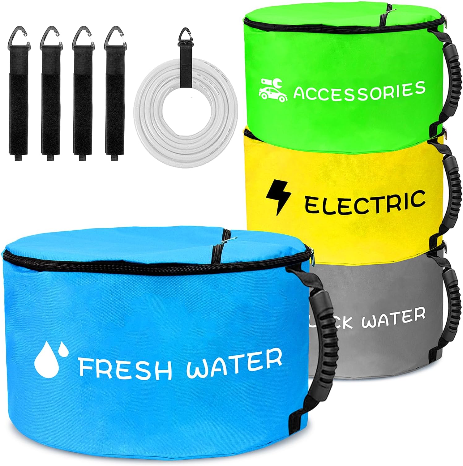 3 Pack RV Hose Storage Bags, RV Storage Accessories for