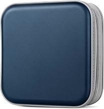 CD/DVD Case Wallet, 48 Capacity, Dark Blue, Portable, Lightweight, Durable Plastic and Non-Woven Fabric Material