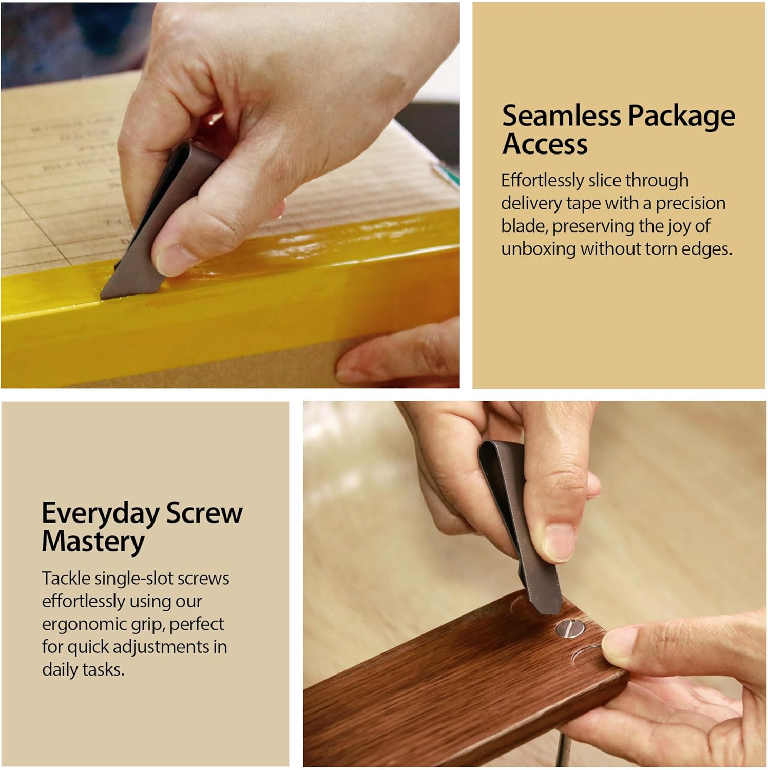 Titanium Money Clip for Men, Large Slim Money Cards Clips, 4 in 1 Multifunction Pocket Wallet, Screw Tool, Box Opener, Mini Ruler, Gifts (2.72" x 0.95") - Image 2