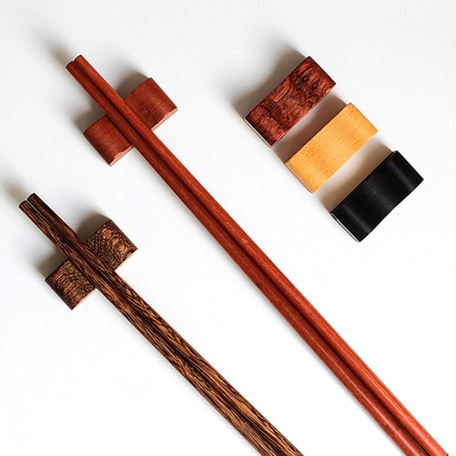 Chopstick Rest Chopsticks Holders Wooden Stand Concave Spoon for Home Kitchen Restaurant Party Use