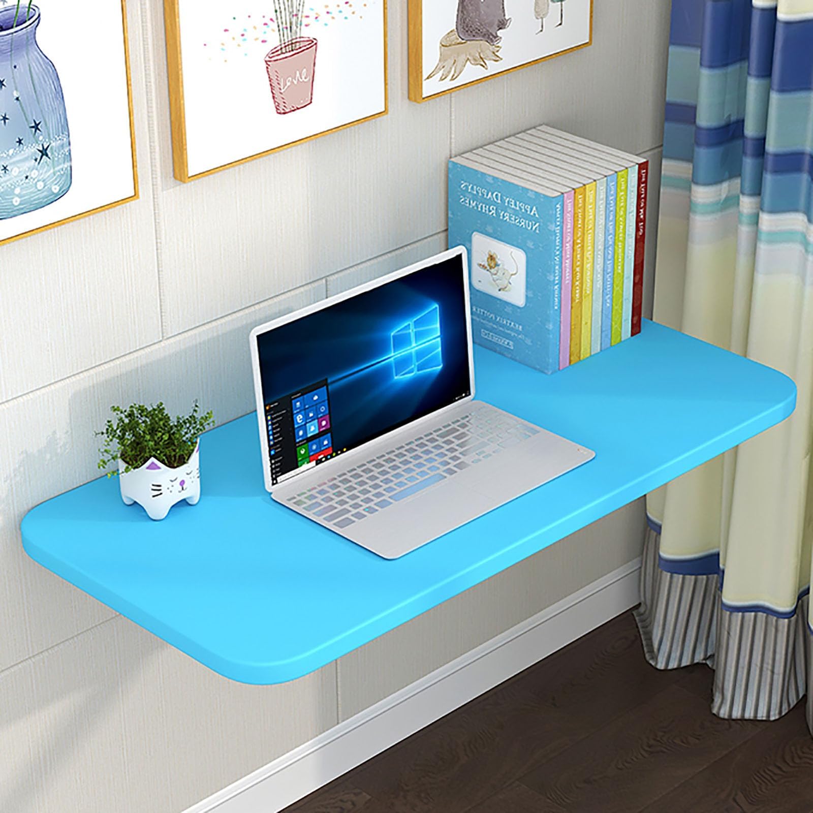 Folding Wall Table Collapsible Dining Table Floating Desk for Wall Mounted Table Fold Down Fold Up Kitchen Table for Small Saving Spaces Functional Hanging Desk for Home Office Laundry Room