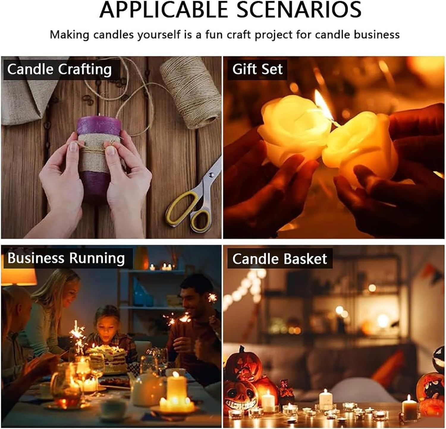 Derretidor de cera for hacer velas, de 5 a 10 litros, crisol de cera grande con pico for base de jabón de cera de soja, suministros for hacer velas, fácil de verter, antiadherente y temperaturas(8L)