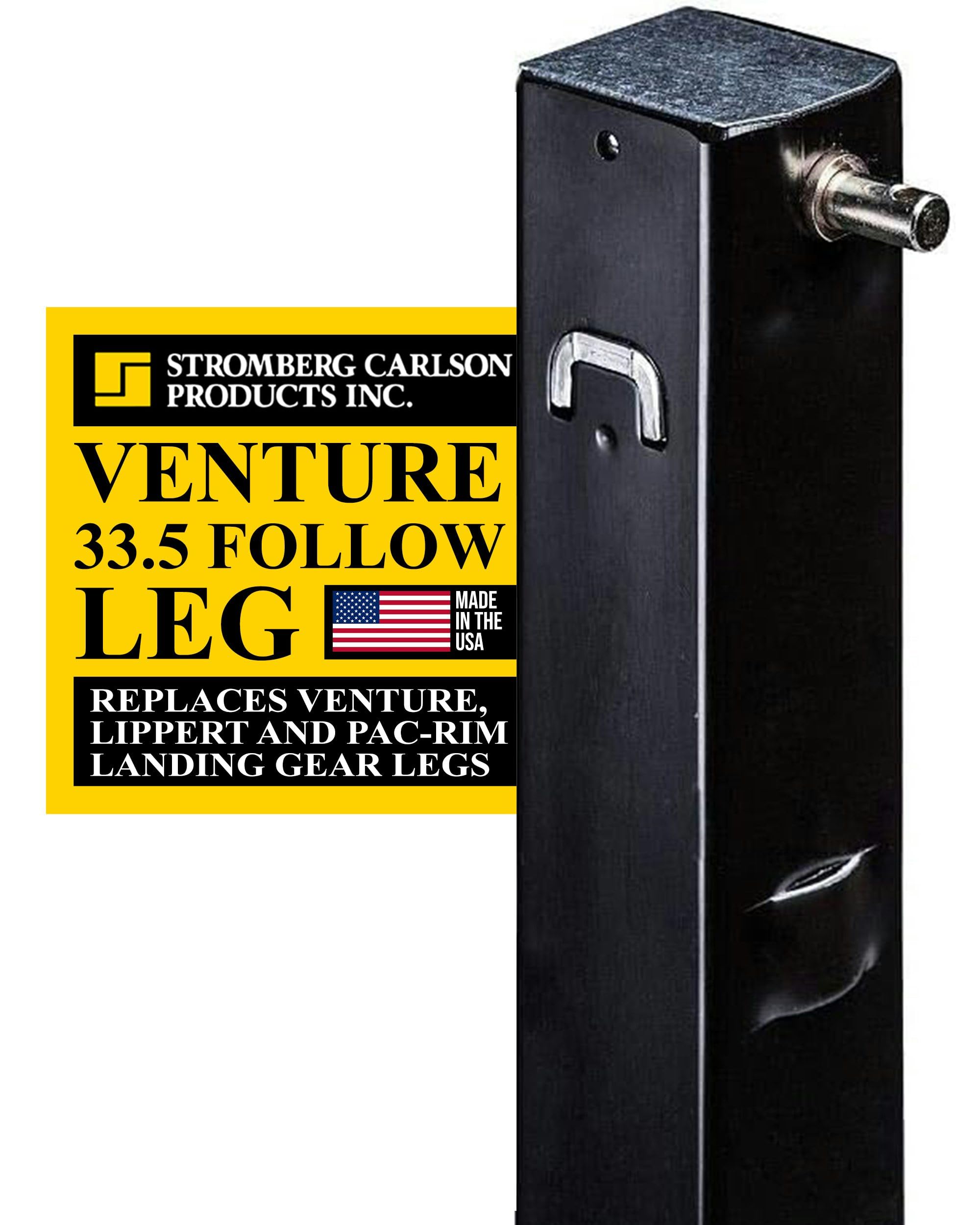 Stromberg Carlson LG-177201 Venture Follow Leg - 5th Wheel Landing Gear Replacement for RV, Camper & Trailer - Compatible with Venture, Lippert & Pac-Rim - Pin