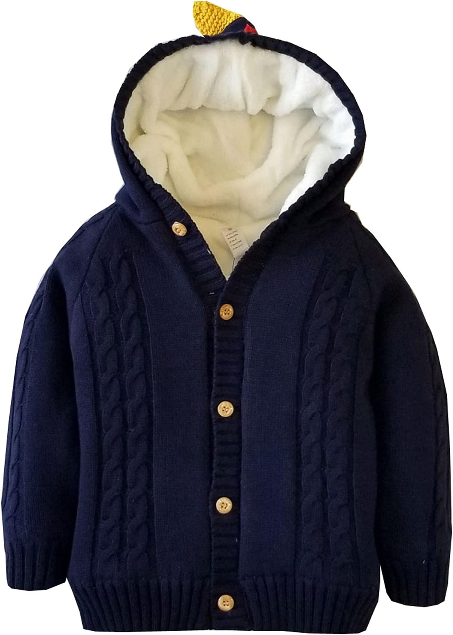 Baby Boys Girls Dinosaur Hoodie Sweaters Toddler Cardigan Warm Outerwear Winter Coat