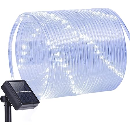 Amazon.com : Solar Rope Lights Outdoor Waterproof LED - 200 LED Solar ...
