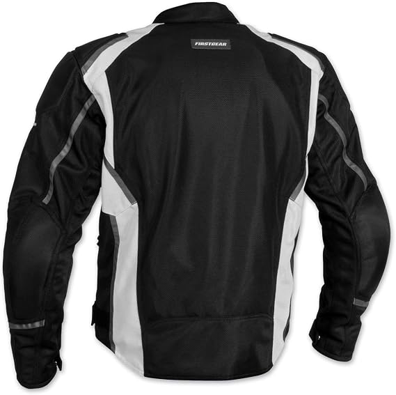 Firstgear Mesh-Tex Men's Black/Silver Jacket - Small