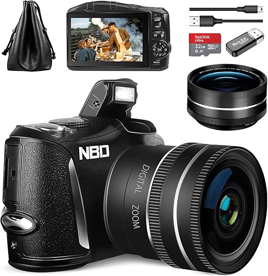 NBD Digital Camera for Photography and Video, 4K 48MP Vlogging Camera