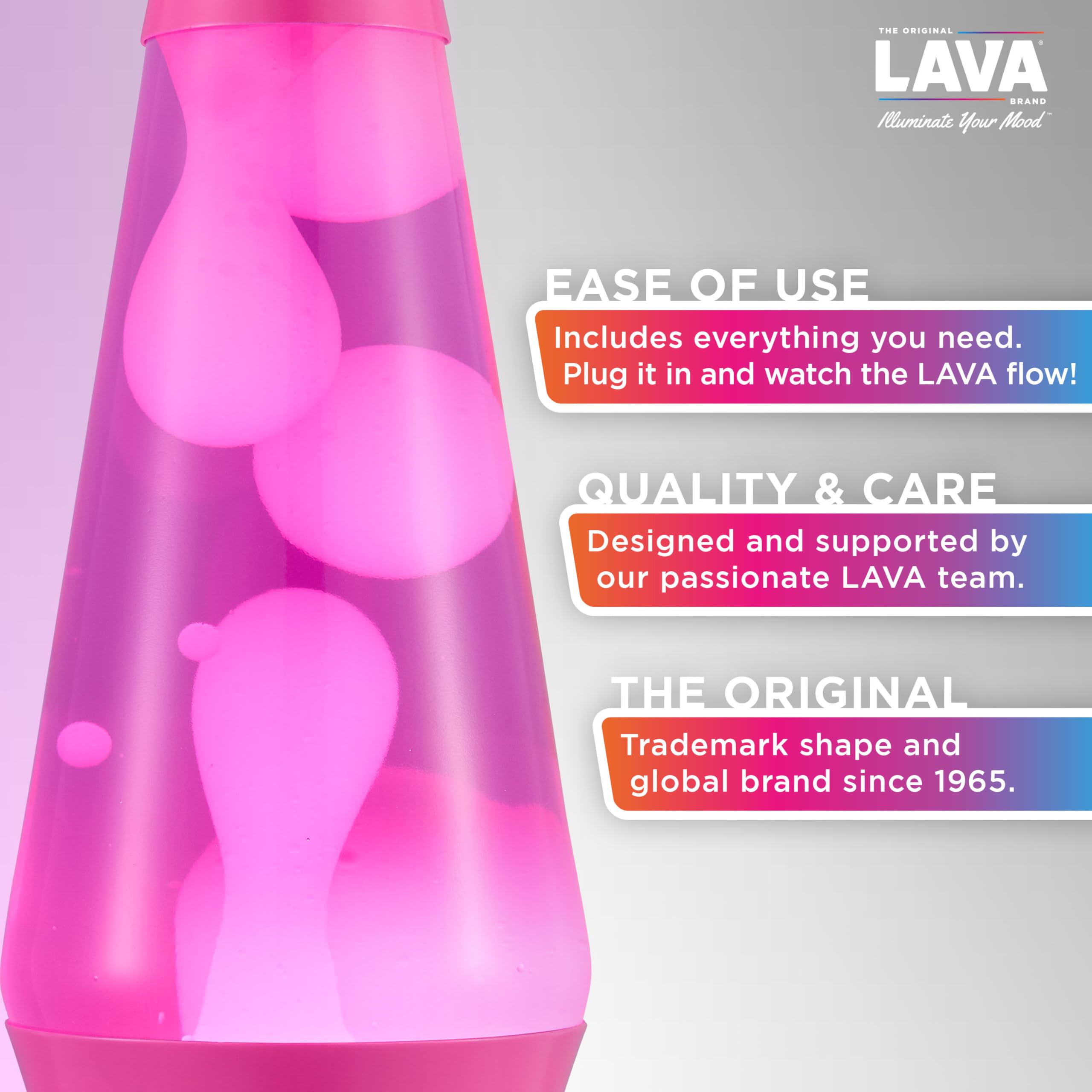 Amazon.co.jp : Lava The Original Lamp - 14.5インチ ワイルドピンク