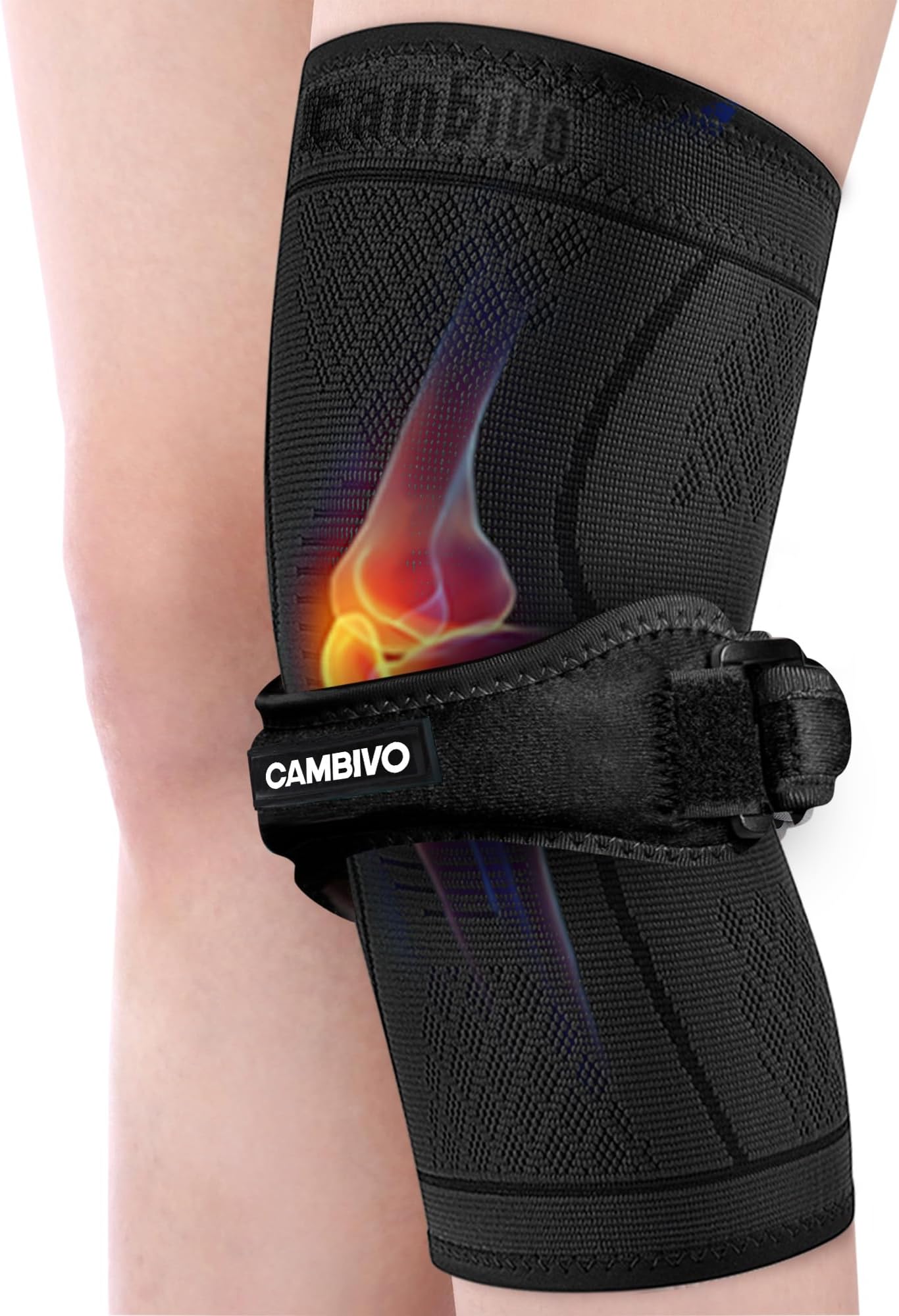 Amazon.com: CAMBIVO Bundle for NS10 Knee Brace (Medium) and KCS-1 Knee ...
