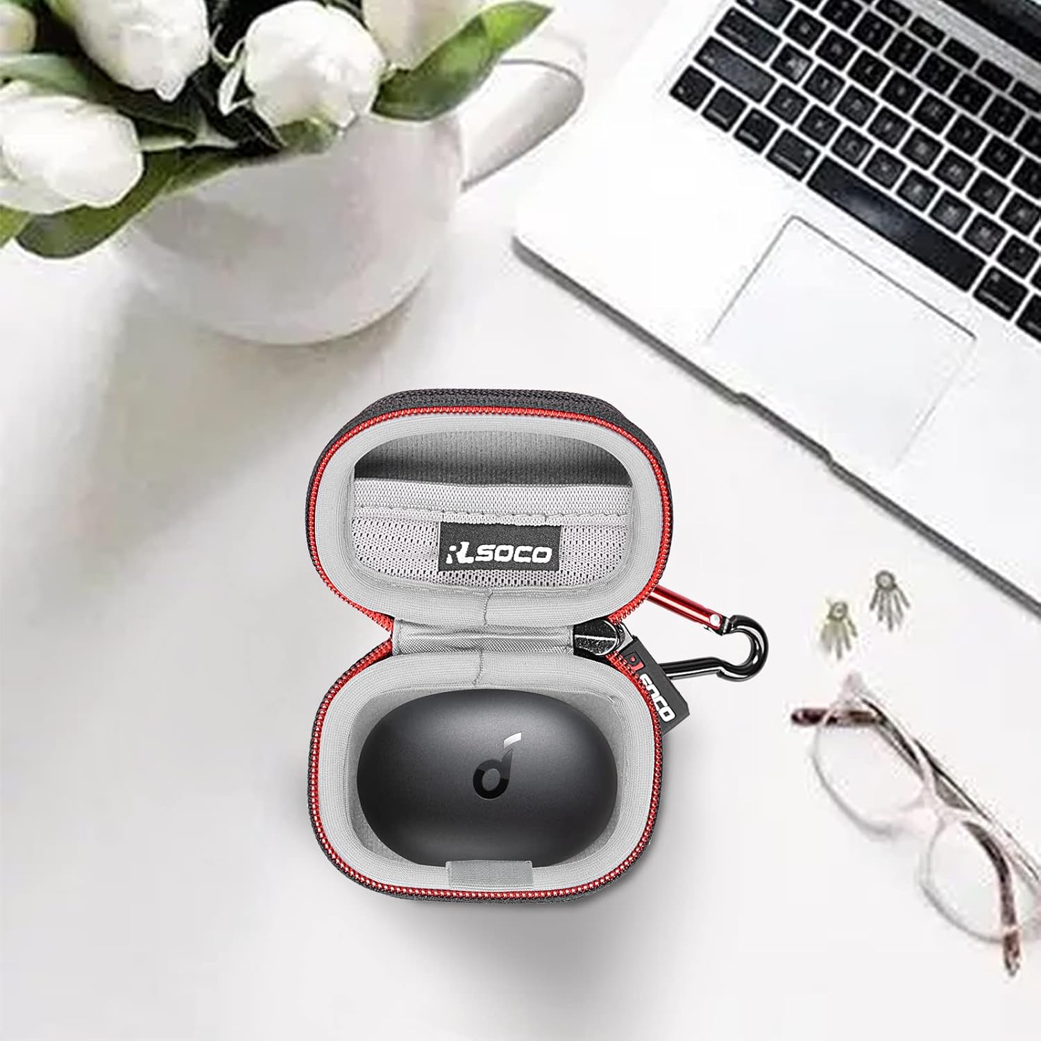 RLSOCO Carrying Case for Anker Soundcore Life P2 Mini True Wireless Bluetooth 5.2 Earbuds Headphones (Case Only) - Image 7