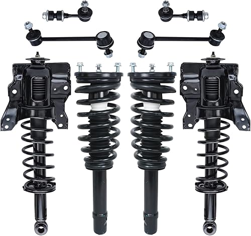 Miniatura 379 de Detroit Axle - Kit de puntales delanteros de 6 piezas para Chevrolet Aveo Aveo5 Pontiac G3 Wave, barra estabilizadora, varillas de acoplamiento