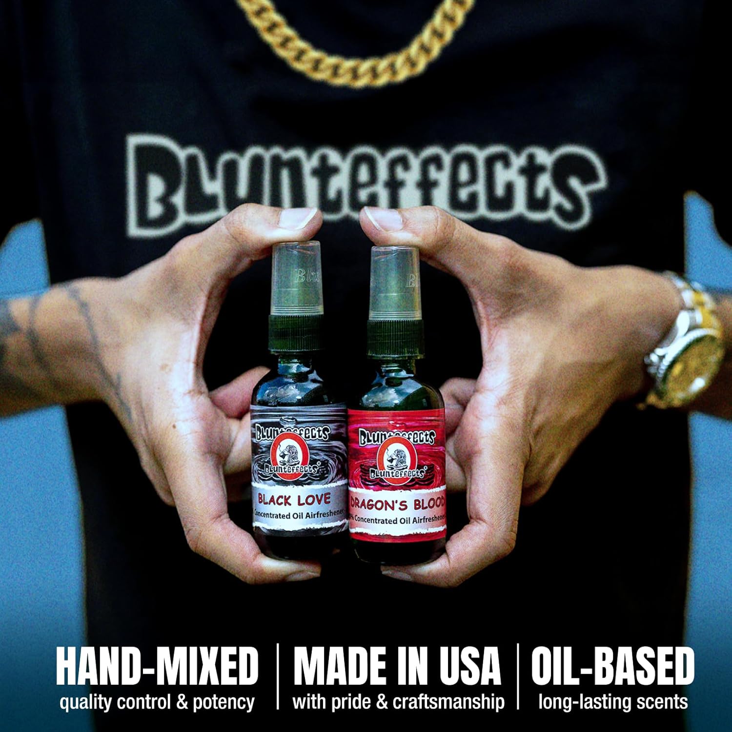 Blunteffects 100% Concentrated Air Freshener Car/Home Spray (5 Assorted Scents) by Blunteffects