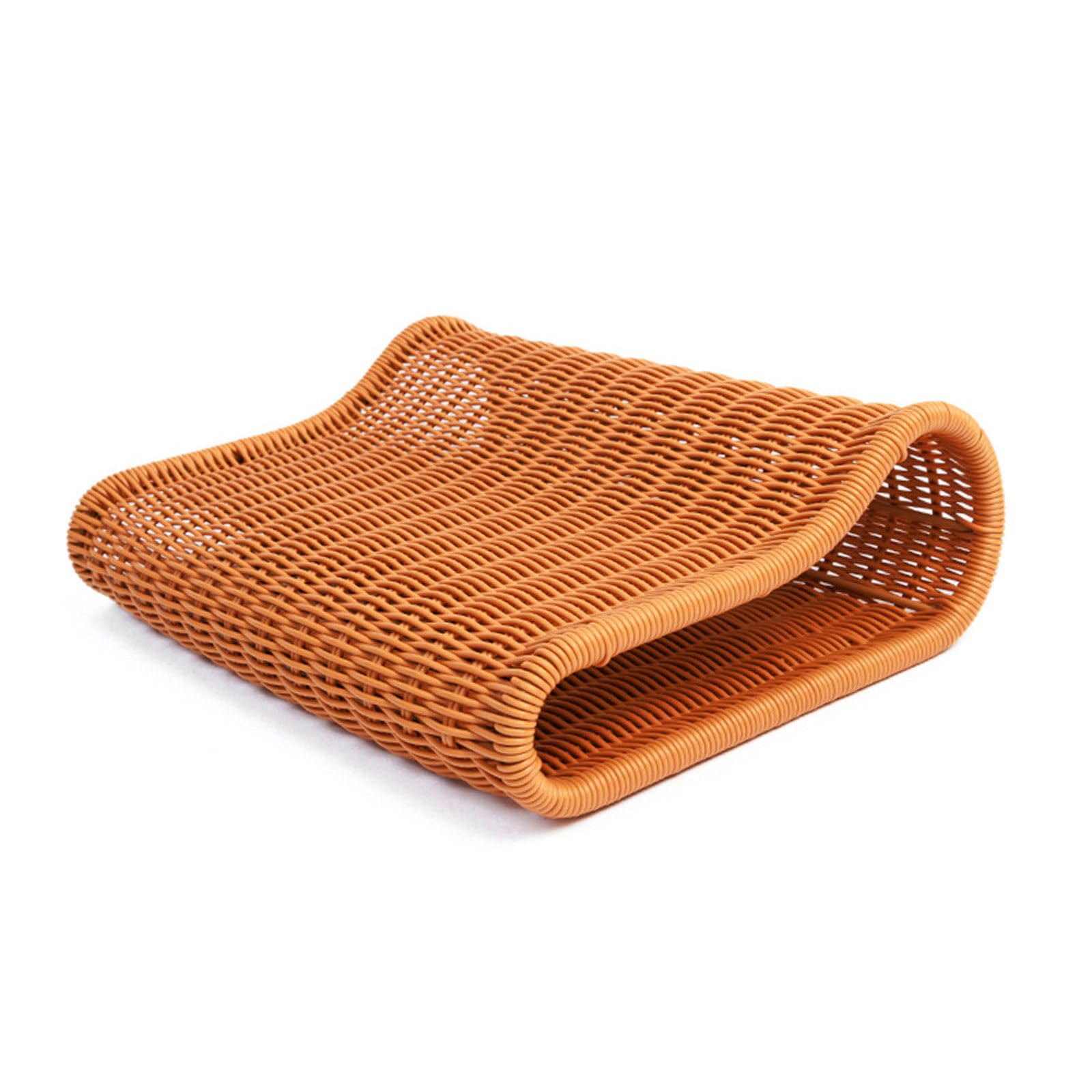 Elnwnnkc Handwoven Pillow Faux Rattan Cushions for Comfortable Sleep, Perfect for Home, Travel Backrest Rattan Pillow