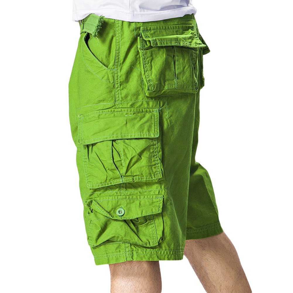 AOWOFS Mens Casual Fashion Cargo Shorts Cotton Relaxed Fit Multi-Pocket Outdoor Summer