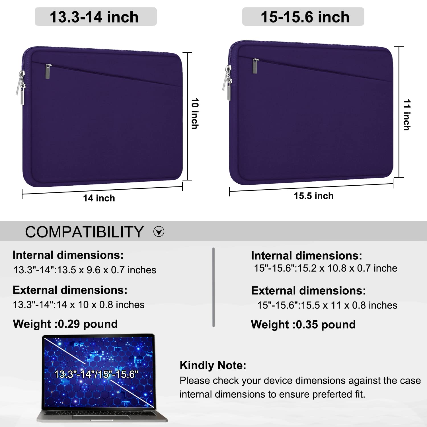 Purple / 15.6 Inch