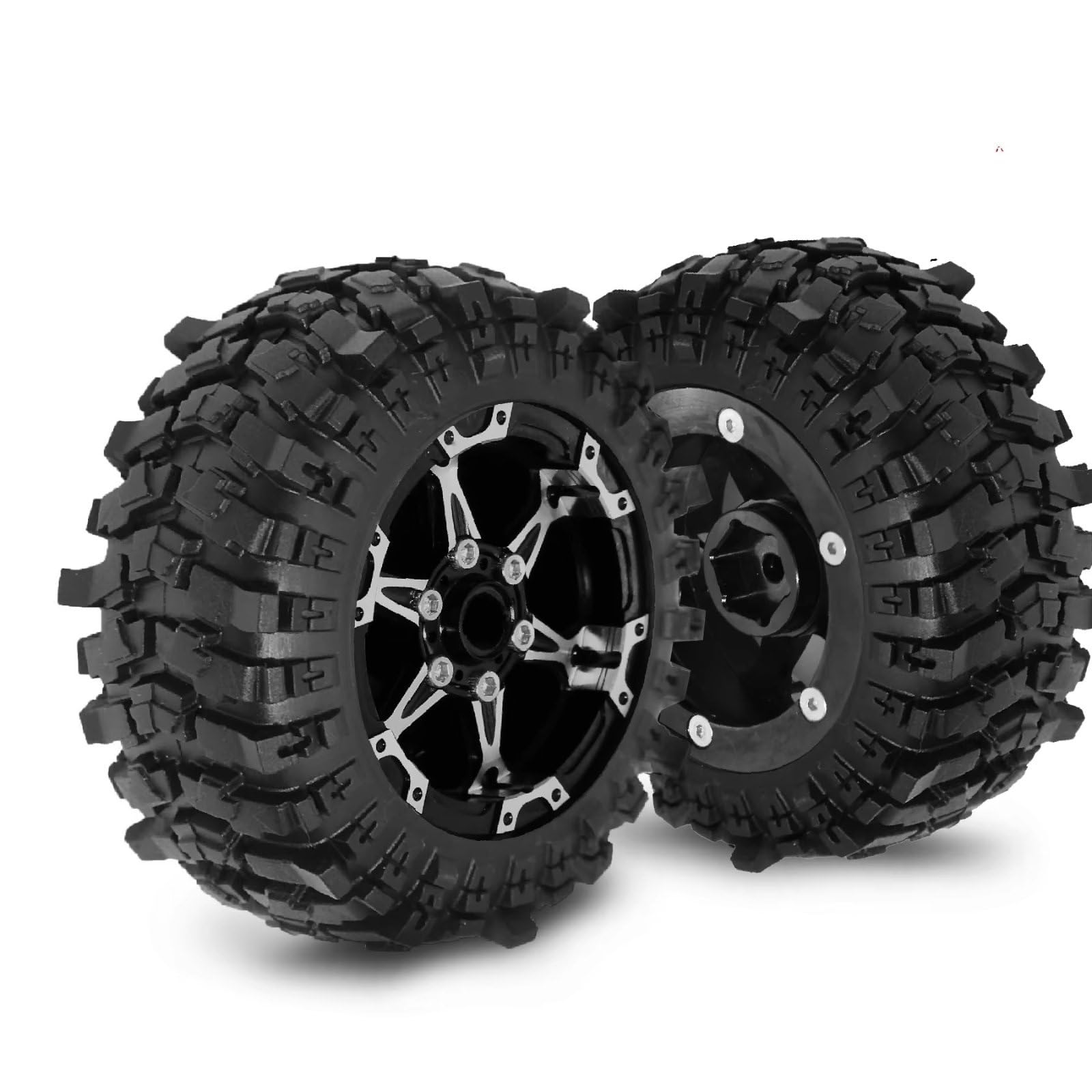 RC Radreifen Set Für Axial Für SCX10 Für Redcat Gen8 Für TRX4 VS4-10 R312 1/10 Aluminium 1,9 "Beadlock Felge Hub Und Reifen RC Crawler Auto Reparaturen Änderungen Teile