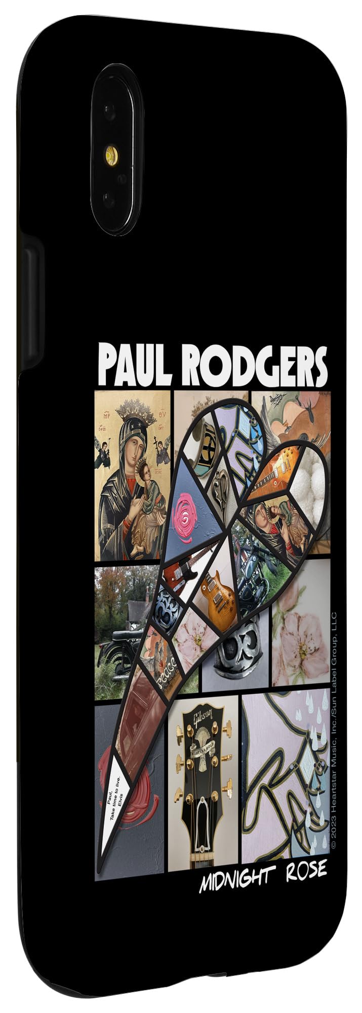 iPhone X/XS Paul Rodgers Midnight Rose Album Cover White Logo Case - Image 3