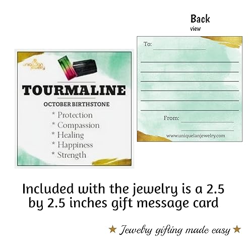 Miniatura 4 de Raw Black Tourmaline Ring October Birthstone White Gold and Quartz Solitaire Jewelry gift for her Christmas Mothers Day Birthday Valentine Statement