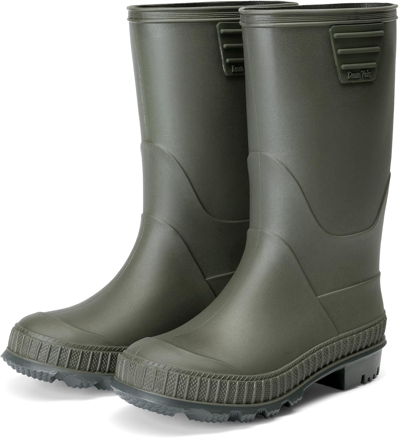 DREAM PAIRS Kids Rain Boots - Lightweight Non-Slip