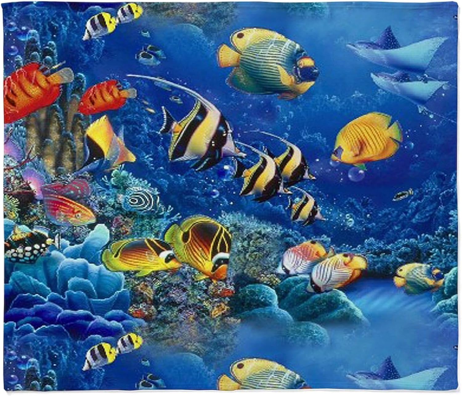 CafePress Tropical Fish Throw Blanket Super Soft Fleece Plush Throw Blanket, 60"x50"