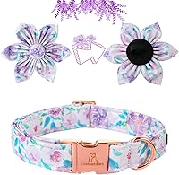 Vista 15 de Lionheart glory Collar de perro con bandera estadounidense, collar de flores para perro del 4 de julio, resistente y ajustable, collar patriótico