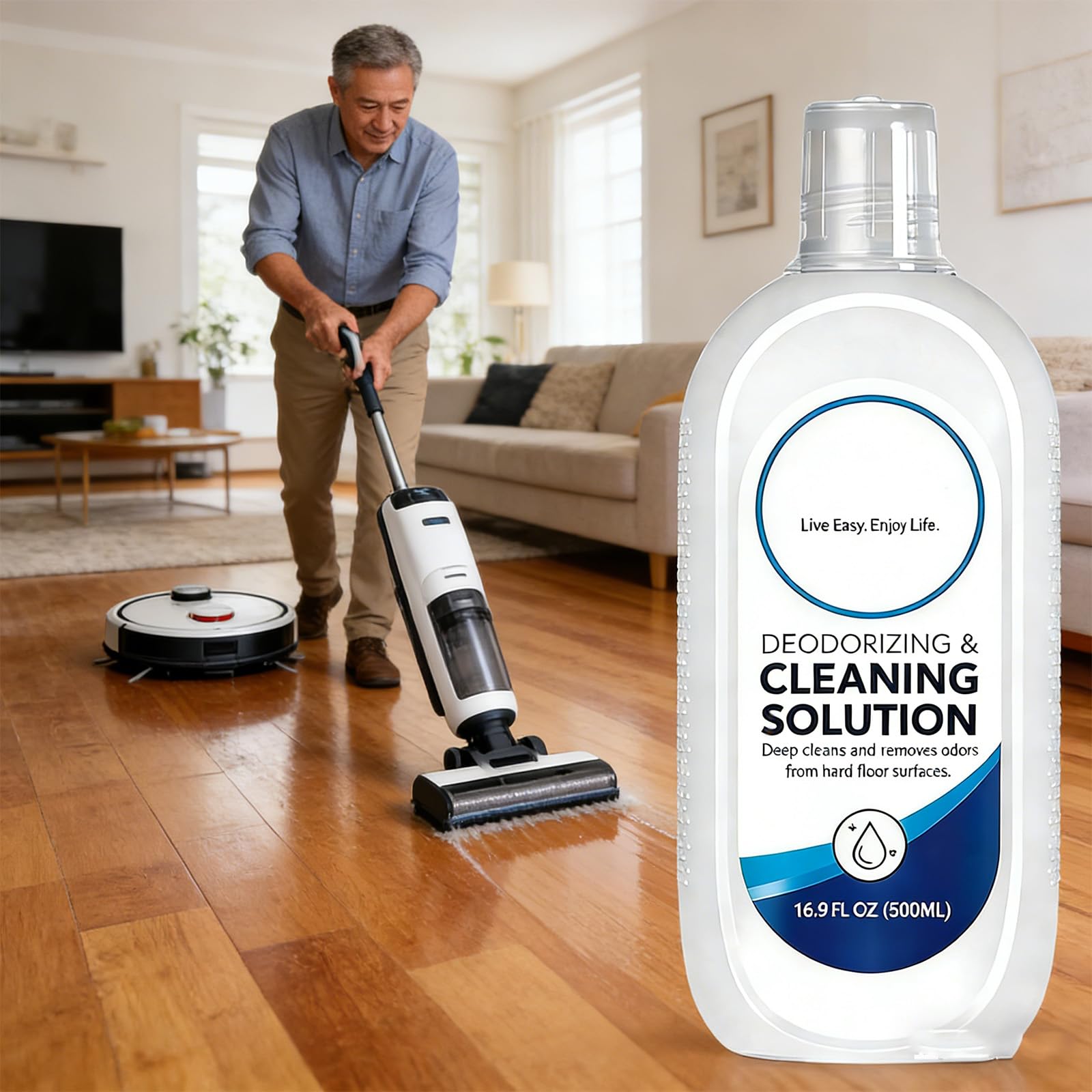 Tineco Reinigungsmittel 500 mL, Reinigungsmittel Kompatibel mit Tineco FLOOR ONE S3,S5,S6,S7& iFLOOR, Tiefenreinigender Bodenreiniger für Verschiedene Bodenbeläge (3 pcs)