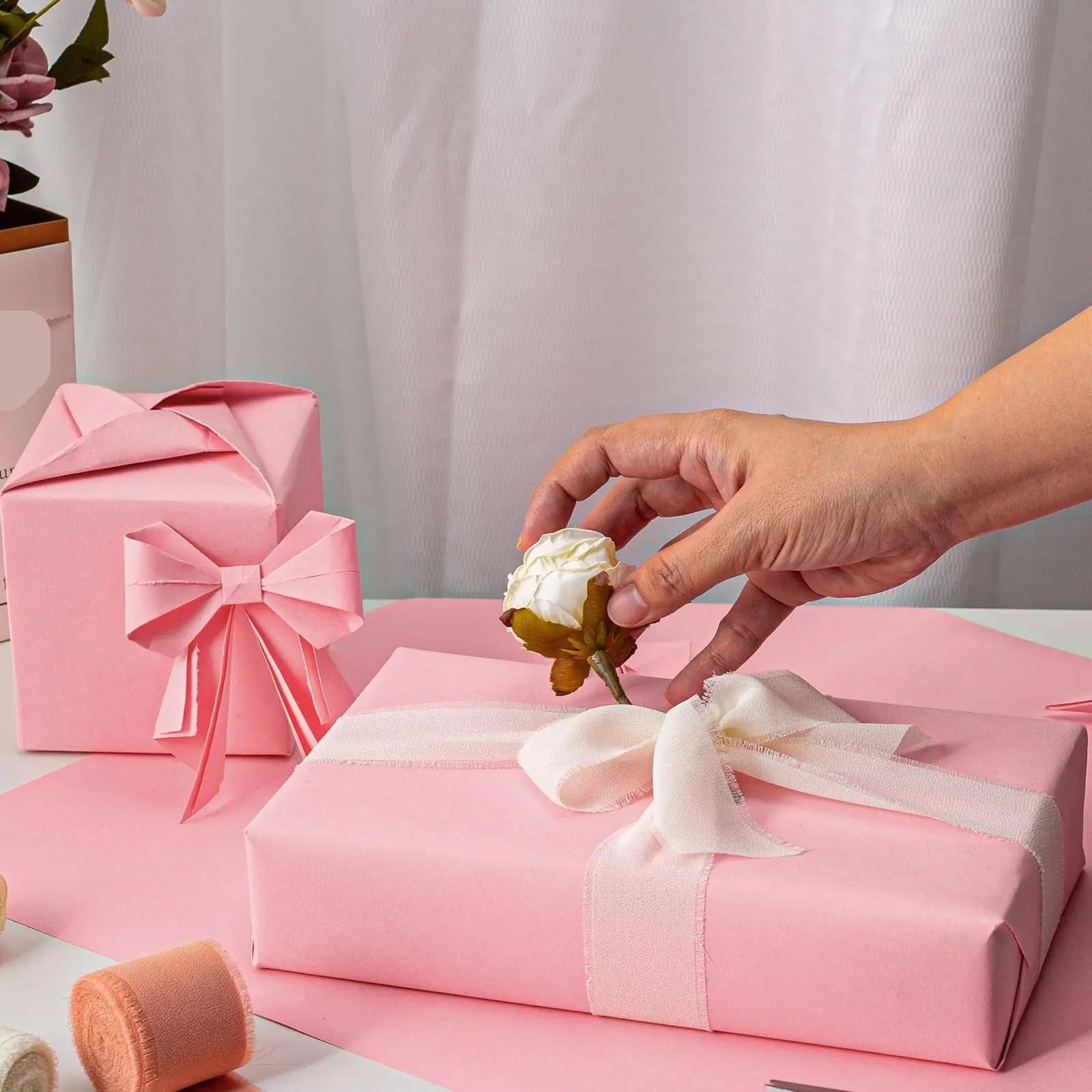 Present Paper Roll Mehrzweck-Geschenkpapier für Valentinstag, Hochzeit