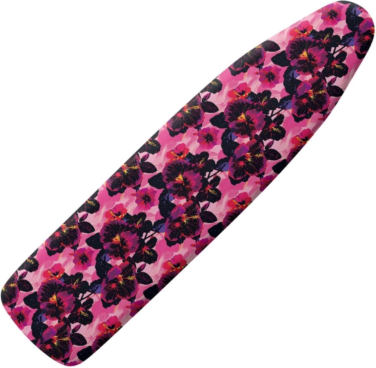 Flowers Ironing Board Cover,16"x55" Standard Ironing Board Cover with Elastic Edge and Hook and Loop Fasteners, Scorch & Stain Resistant, Polyester Home Ironing Board Covers, Wet Floral Paint