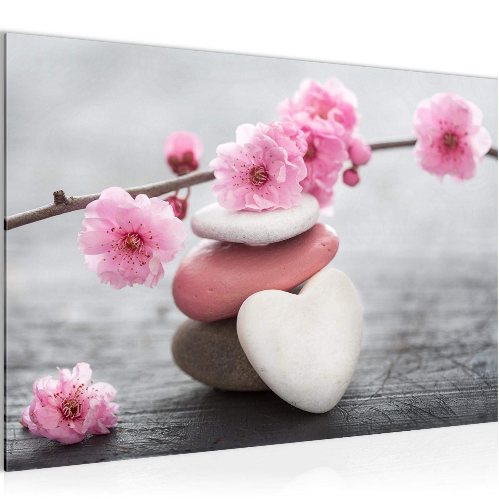 Quadro Su Tela Runa Art Flowers Roses, 60x40 Cm, Stampa XXL, Pronta Da Appendere, Made In Germany - 3