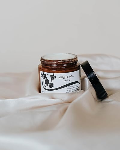 Miniatura 4 de (4oz) Handmade Whipped Tallow Lotion, Grass Fed Grass Finished Organic Tallow Balm- Natural Body Butter Infused With Mango Butter- for Eczema