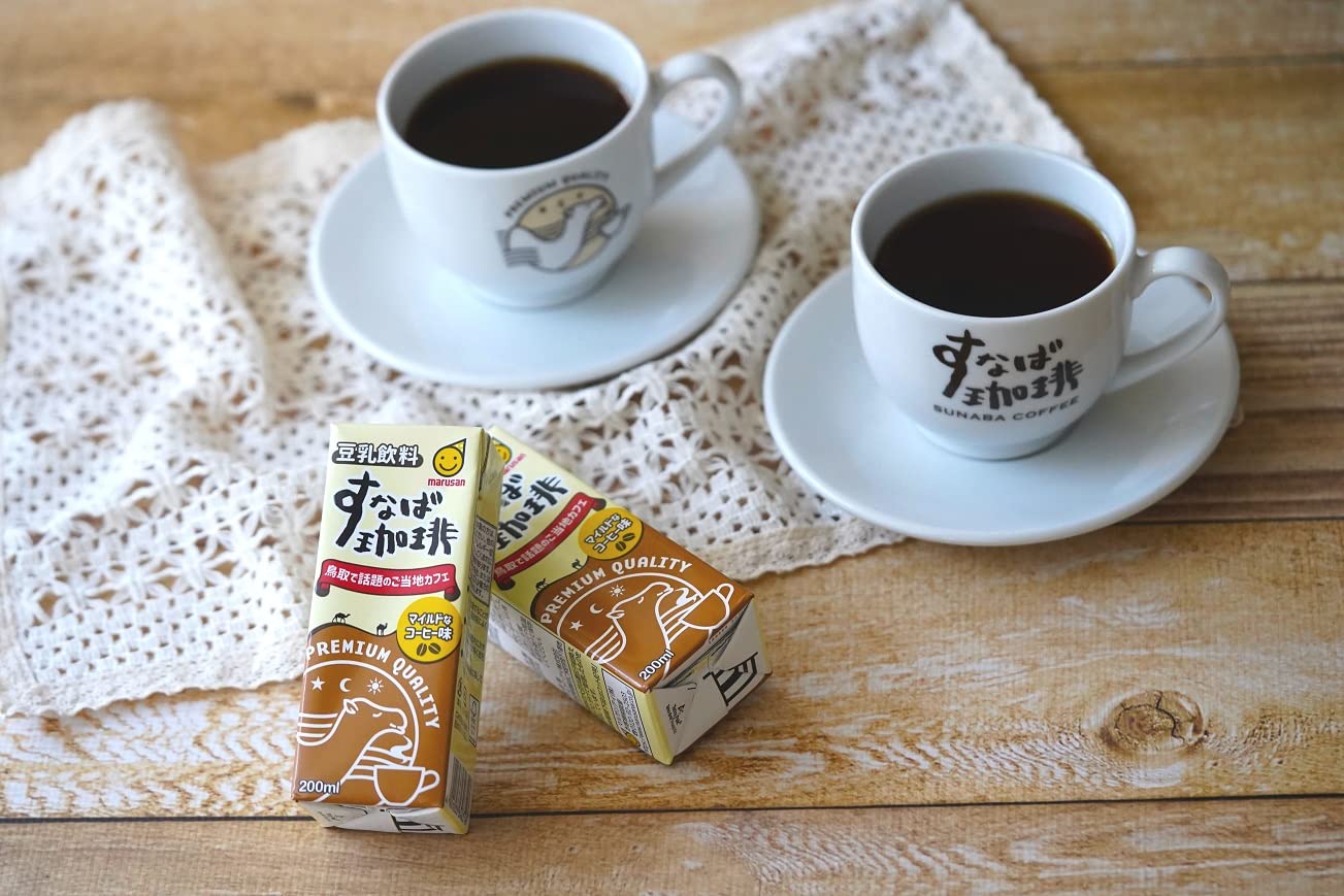 Amazon.co.jp: マルサン 豆乳飲料すなば珈琲 200ml ×24本 : 食品・飲料