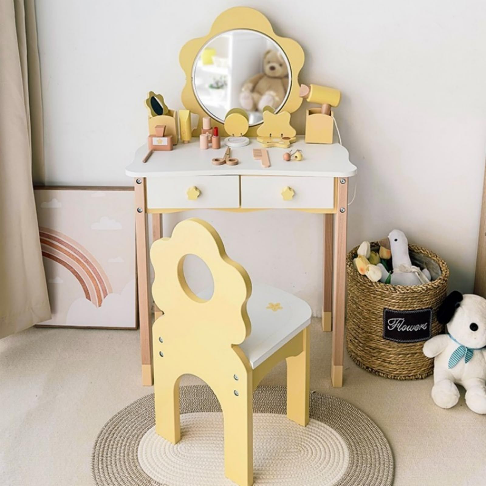 ハンドメイド☆子供用ドレッサー Amazon.co.jp: おままごと ドレッサー 子供用ドレッサー 木製