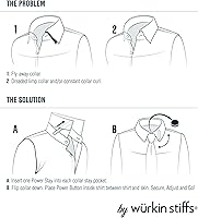 Vista 5 de Plastic Magnetic Collar Stays by Würkin Stiffs As Seen on Shark Tank Stiff-N-Stays Collar Inserts