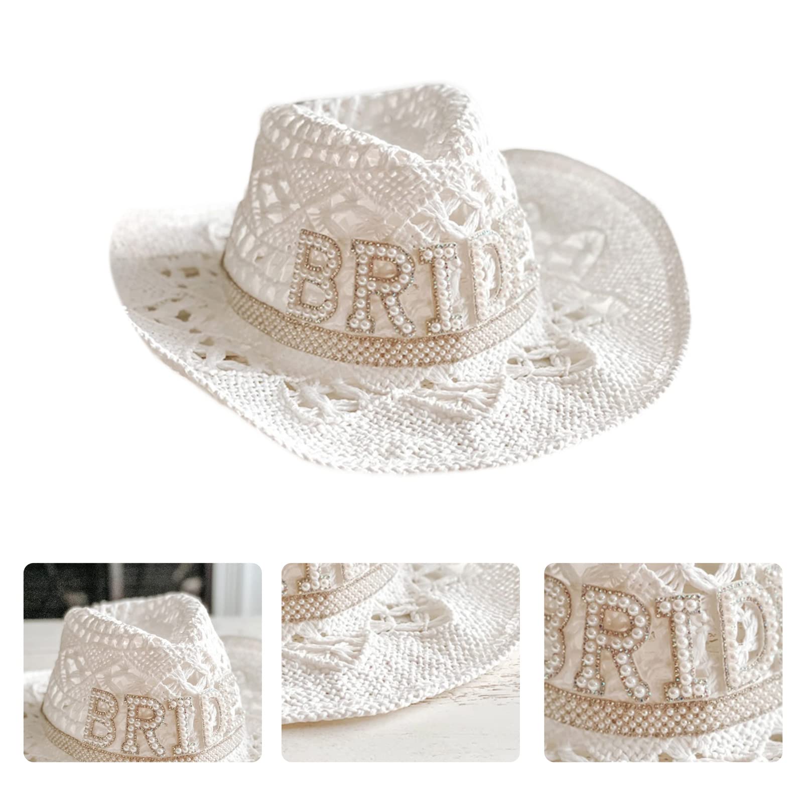 Cappello da in Paglia da Spiaggia alla Unisex alla Cappello da in Paglia Panama Jazzy da Uomo Cappello in Paglia Traspirante antisolare Cappelli da Cowgirl da Donna