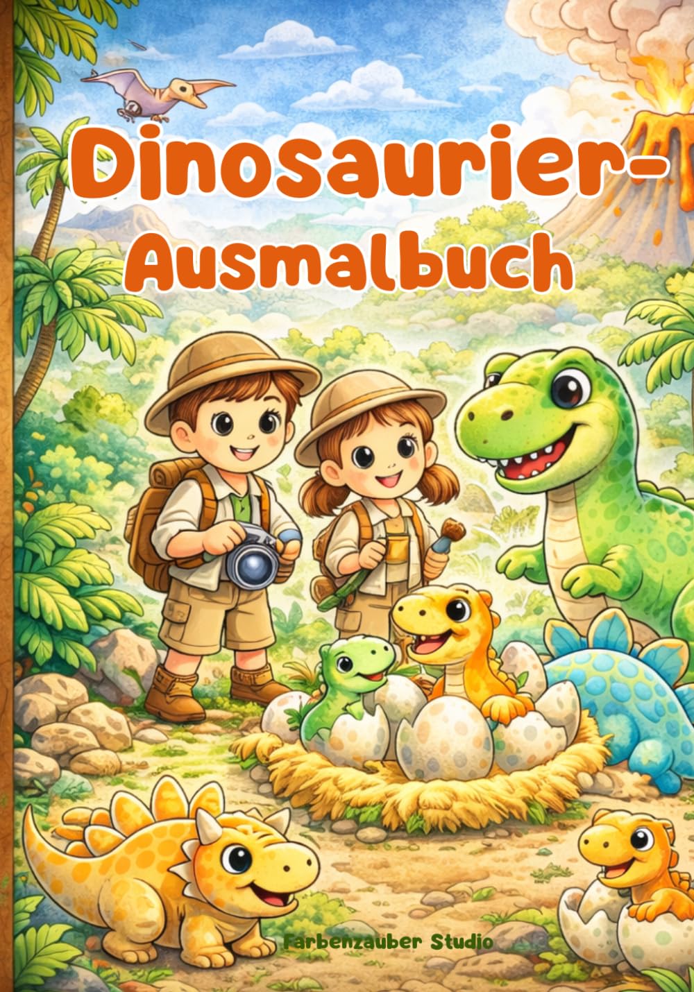 Mein großes Dinosaurier Abenteuer: Ausmalen, Entdecken & Staunen - Mit Rätseln & Mitmachseiten für Kinder von 4-6 Jahren