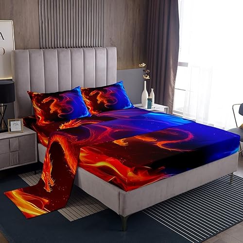 Miniatura 8 de Juego de sábanas de excavadora tamaño individual, juego de sábanas para camiones de maquinaria de tractor, sábana bajera ajustable para vehículos de