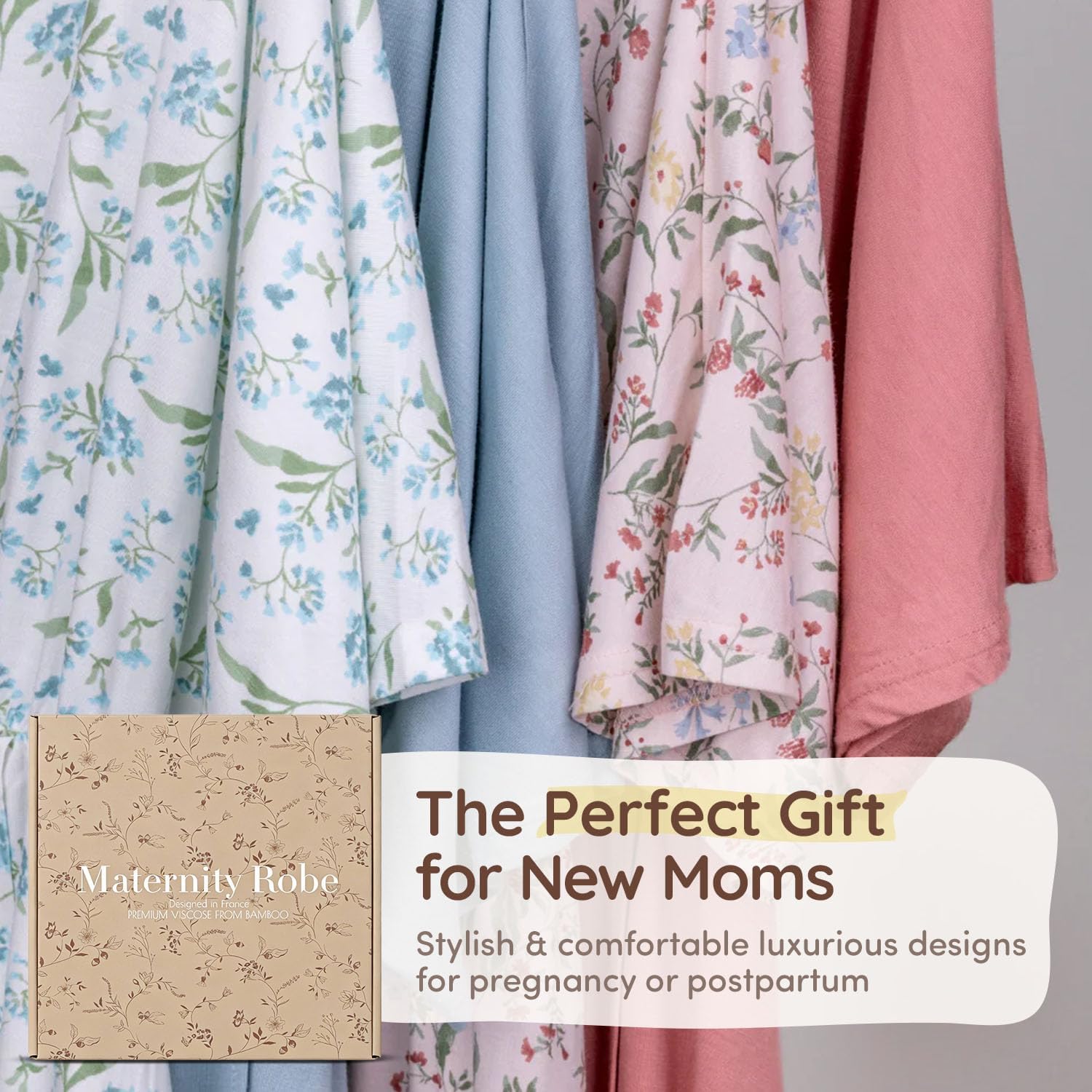 Maternity Robe - Botanical Collection - Image 4